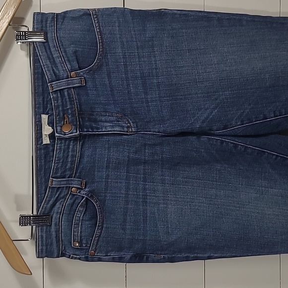 Eileen Fisher Jeans Women's sz 4 Petite Straight Leg Mid Rise Denim Jeans - Picture 3 of 9